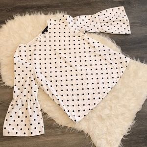 Tommy Hilfiger Polka Dot Blouse Size Small